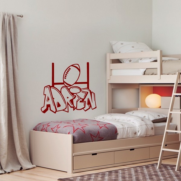 Example of wall stickers: Adrien Graffiti Rugby